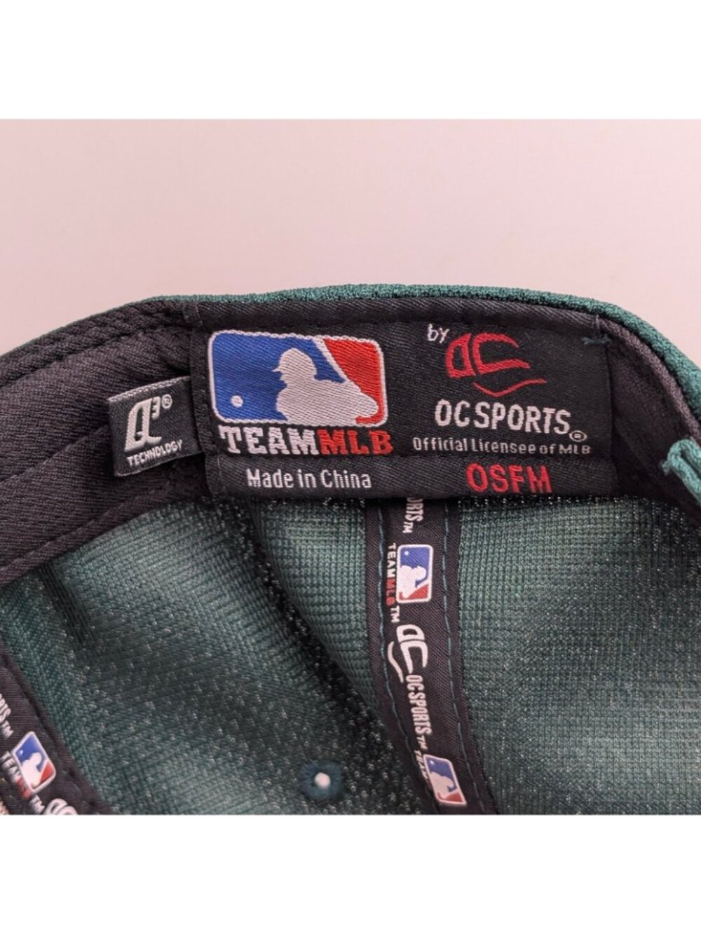Oakland A’s Athletics TEAM MLB Adjustable Strap Baseball Cap Hat Green Yellow - Picture 5 of 6